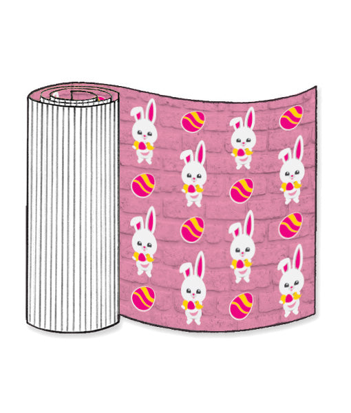 Easter Bunny Corrugated Base Pallet Wrap-4 Rolls
