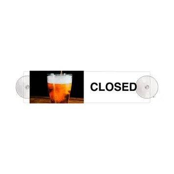Open & Closed Sliding Door Sign-Beer