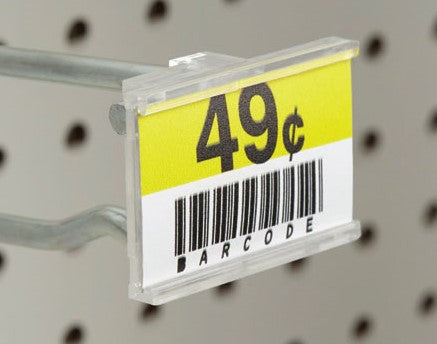 Side Insert Label Holders for Peg Hooks- Scan Plates-50pcs