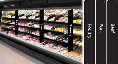 Meat Case Aisle Invaders Sign Kit