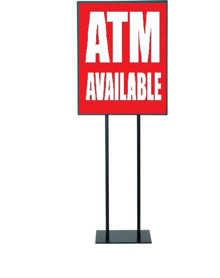 ATM Available Standard Poster Floor Stand Sales Event Signs-22 W x 28 H