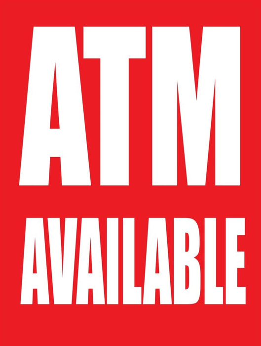 ATM Available Standard Poster Floor Stand Sales Event Signs-22 W x 28 H
