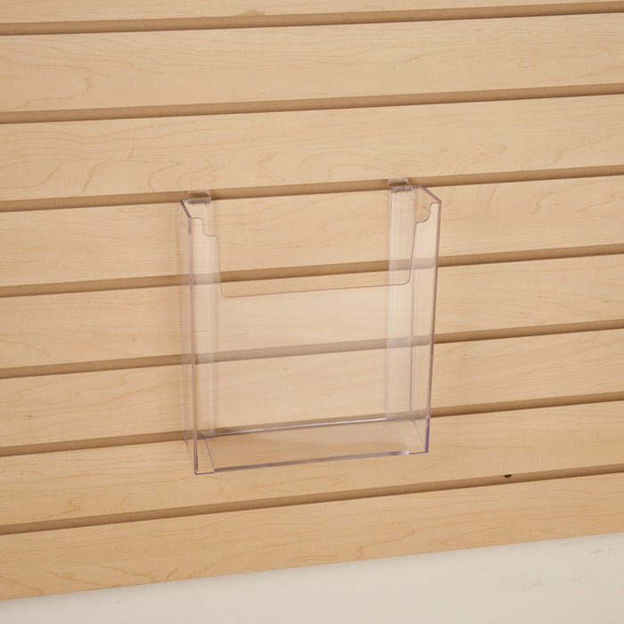 Acrylic Brochure Holders for Slatwall-8 1/2"W x 11"H- 12 pieces