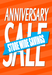 Anniversary Sale Window Signs Poster