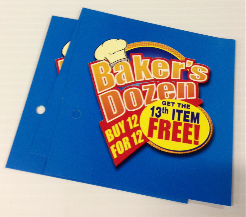 Baker's Dozen Shelf Signs-Aisle Violators -100 signs