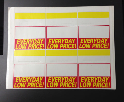 Everyday Low Price Bib Price Tags