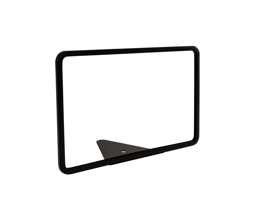 VALUE PACK! Black Metal Horizontal Sign Frame with Triangular Wedge Base - 11"L x 8.5"H