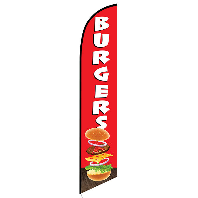 Burgers Feather Flag Kit