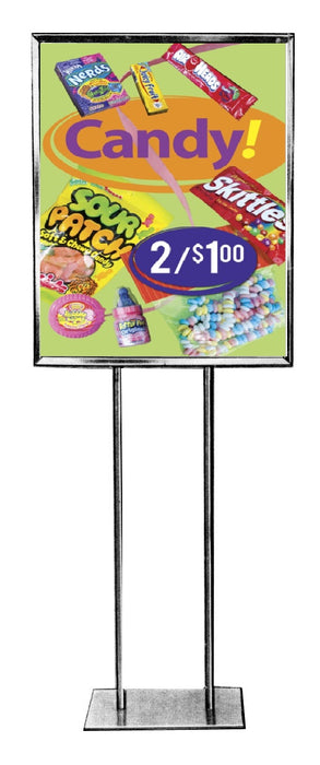 Candy Floor Stand Stanchion Signs-Price-22" W x 28" H