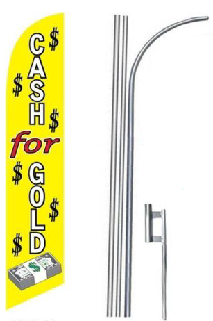Cash for Gold Feather Flag Kit