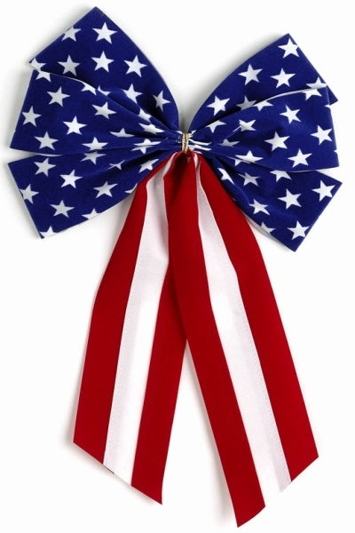 Ceremonial Bows-Red/White/Blue Stars-6 Loops