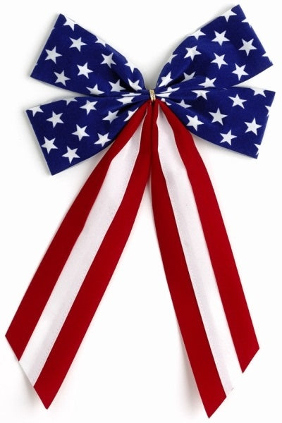Ceremonial Bows-Red/White/Blue Stars-4 Loops