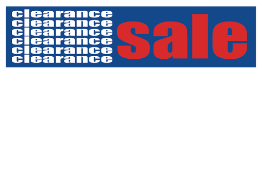Clearance Sale Shelf Signs-Retail Price Cards