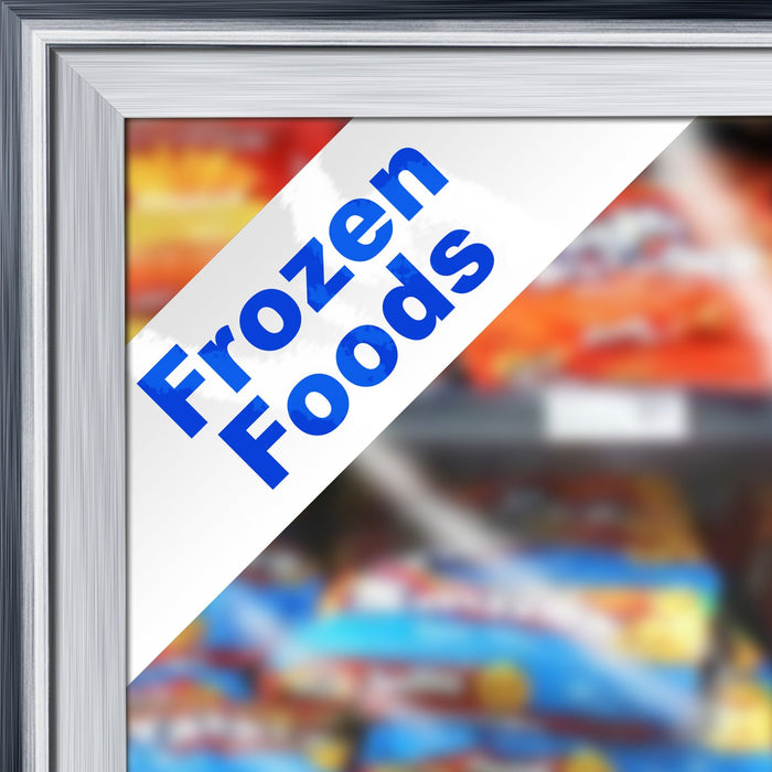Cooler Door Decal Clings- Frozen Foods