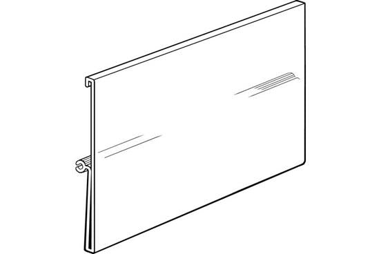Covered Face Sign Holder System for Shelf Price Channels- 3.5 x 5.5- 10 pieces