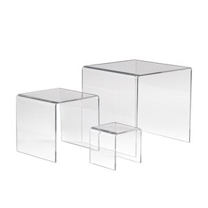 Acrylic Display Risers-4",6",8"- 6 sets Value Pack