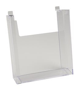 Acrylic Brochure Holders for Slatwall-8 1/2"W x 11"H- 12 pieces