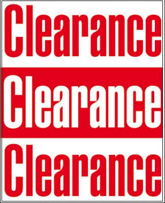 Clearance Sale Countertop Easel Sign-Red