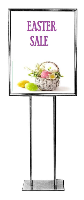 Easter Sale Floor Stand-Stanchion Sign-Basket