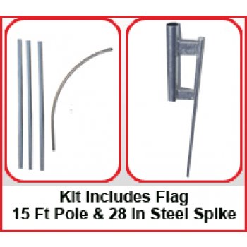 Open To The Public Feather Flags Kit