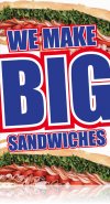 Big Sandwiches Floor Stand Stanchion Sign