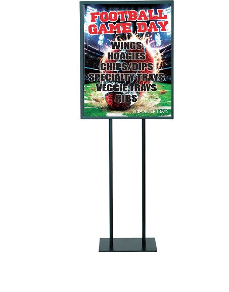 Football Themed Party Platter Floor Stand Stanchion Sign for Supermarkets