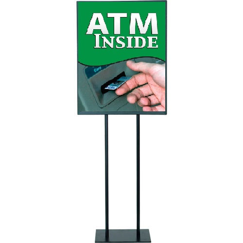 ATM Standard Poster Floor Stand Sign-22 W x 28 H