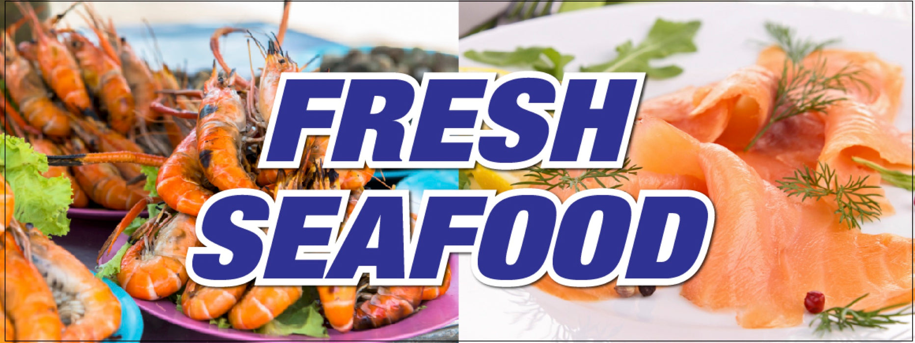 Fresh Seafood Department Wall Graphics