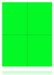 Green Fluorescent Shelf Signs 8.5"W x 11"H- 4 up -400 signs - screengemsinc