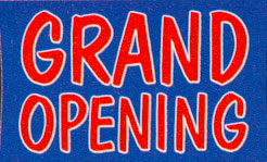 Grand Opening Banner-5'W x 3'H
