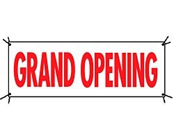 Grand Opening Banner-16'W x 4"H