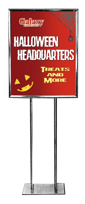 Galaxy Food Centers Halloween Floor Stand Sign -22"W x 28"H