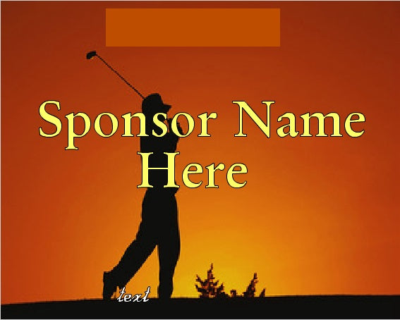 Golf Outing Hole Sponsor Signs & Stake-Ace-Custom Printed- 24"W x 18"H