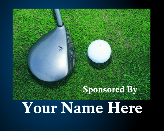 Golf Outing Hole Sponsor Signs & Stake-Club-Custom Printed- 24"x18"