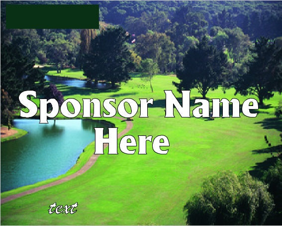 Golf Outing Hole Sponsor Signs & Stake-Course-Custom Printed- 24"x30"