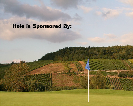 Golf Outing Hole Sponsor Signs & Stake-Flag-Custom Printed- 24"x18"
