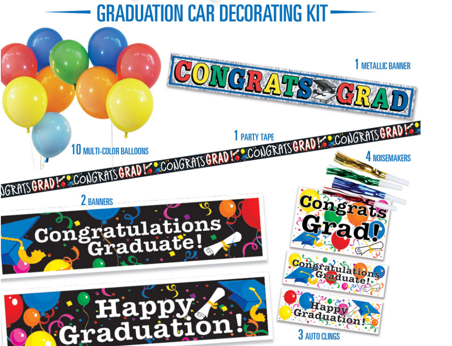 Graduation Decorating Kit for Cars