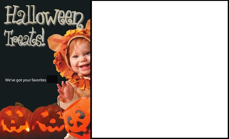 Halloween Shelf Signs-Price Cards-11" W x 7" H -50 signs