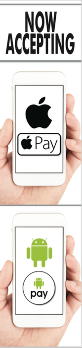 Apple Pay-Google Pay Hanging Signs-Ceiling Danglers