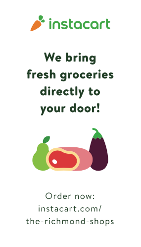 instacart App Website for Grocery Stores Custom Printed Ceiling Dangler-Hanging Sign-Meat