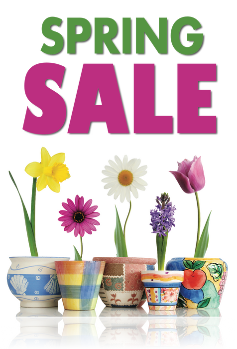Spring Sale Hanging Sign 22"W x 28"L