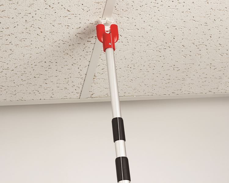 Ladderless Hanging Sign Clip Installation Pole-Extends to 18' high