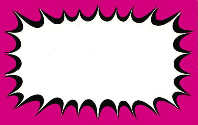 Pink Starburst Shelf Signs-5.5" x3.5"- 100 signs