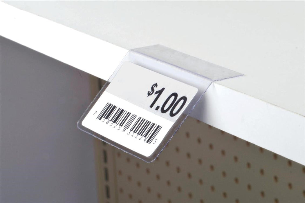 Price Tag Label Holder for Wood Shelves-2.5"- 100 pieces