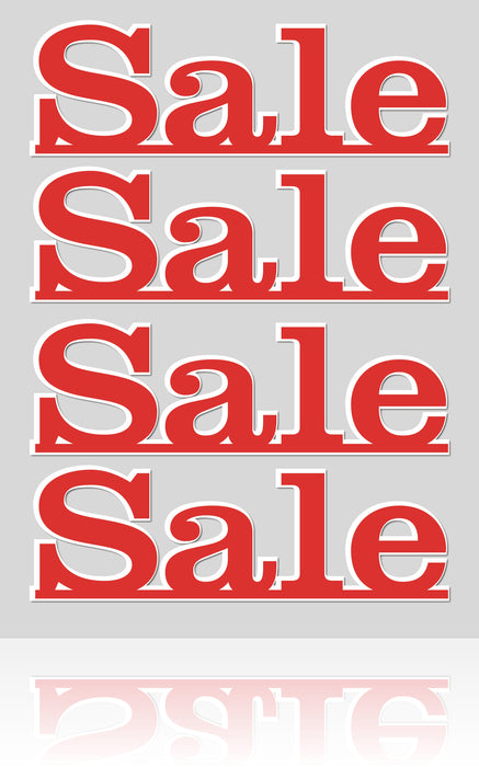 Sale-Sale-Window Signs or Wall Poster-36"W x 48"H