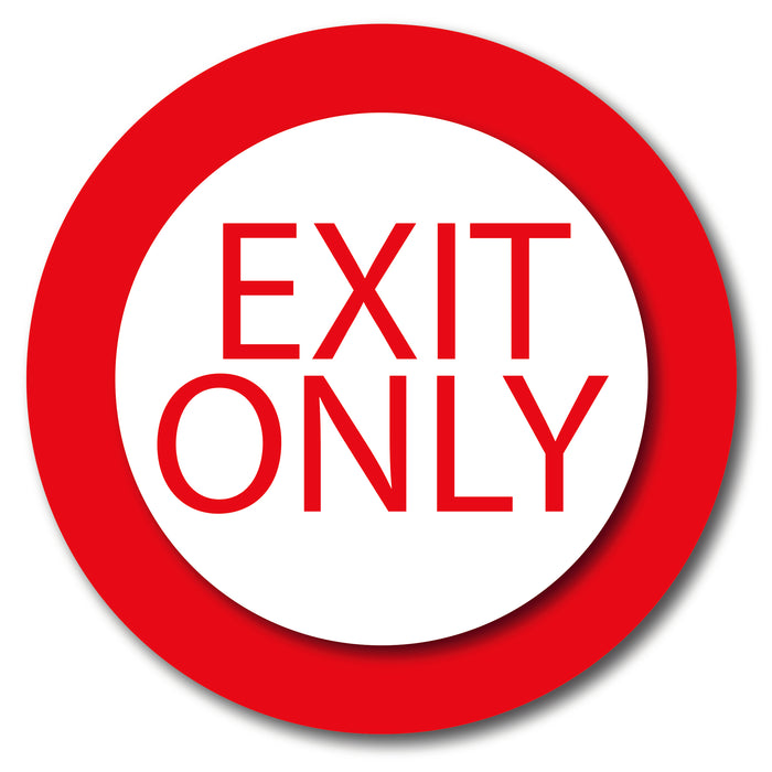 Exit Only Door Decal Static Clings for Retail