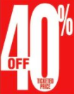 40% Off Ticketed Price Sale Tags Price Tags-5 x 7 -100 pieces