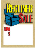 Recliner Sale Tags-Price Tags-100 pieces