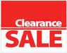 clearance sale shelf signs for retail