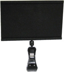 Sign Holders-1 Channel Track Sign Holders with Black Spring Clips 